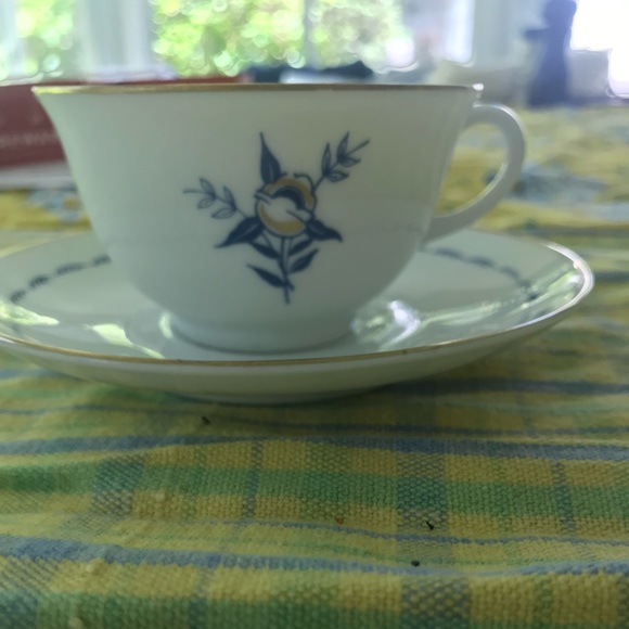 ALP LIDKOPING Cup and saucers - set of five antique, Sweden. - Picture 1 of 14